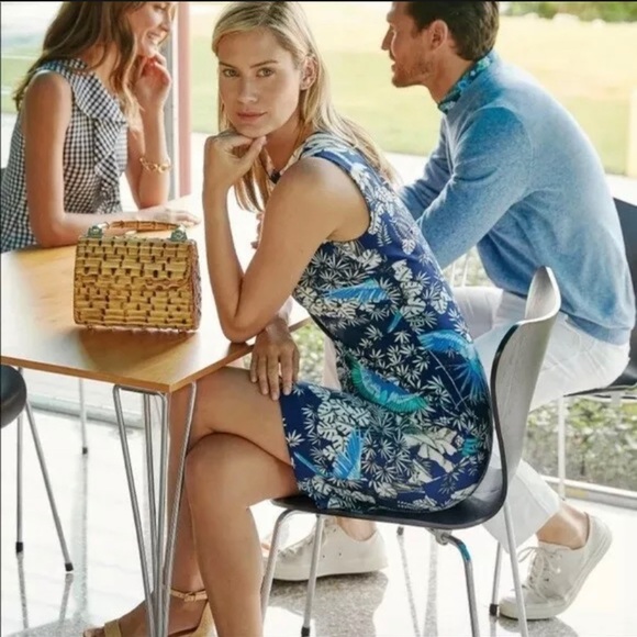 J. McLAUGHLIN Belinda Dress Parrot Kay Navy 8